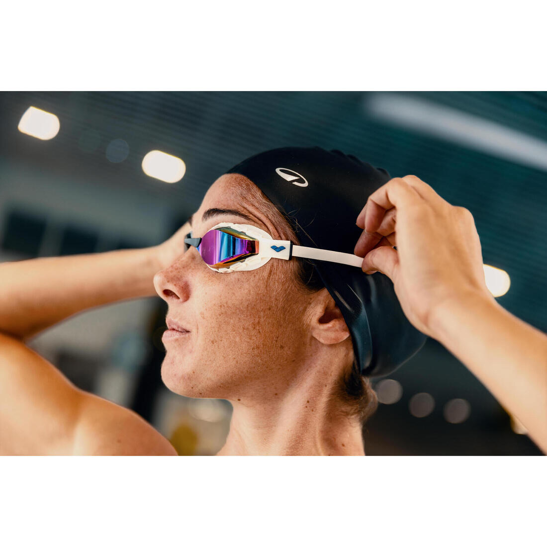 Lunettes de natation, Arena Air Sonic miroir blanc