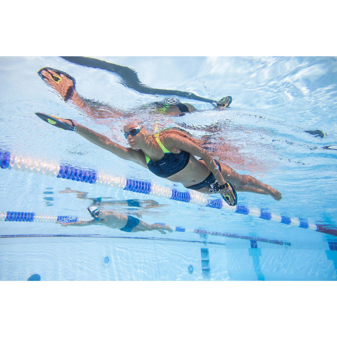 Bas de maillot de bain de natation fille Kamyleon Alg