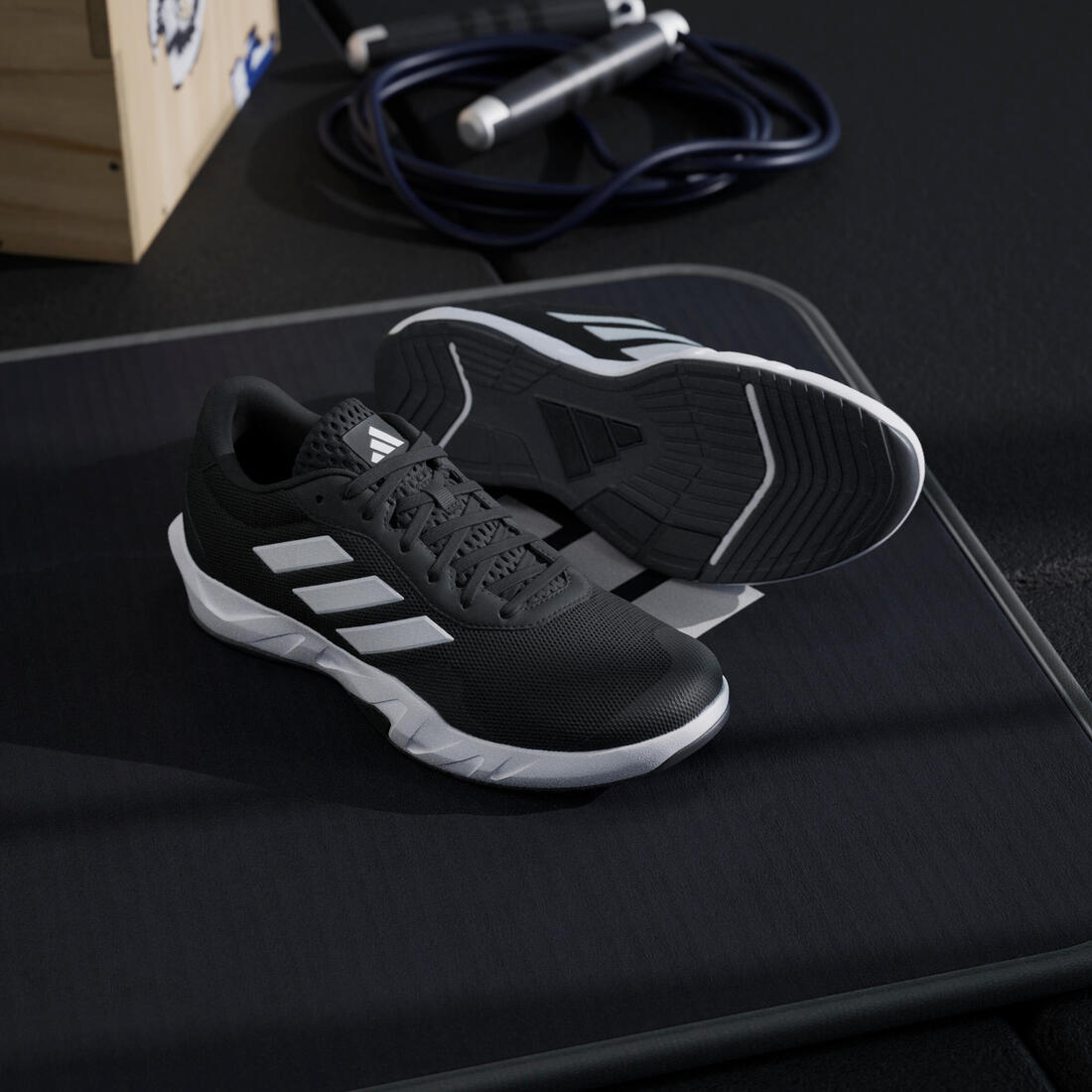 Chaussure de fitness adidas amplimove homme - noir