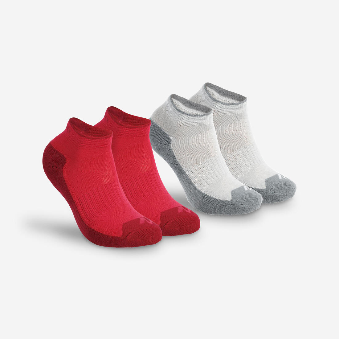 Chaussettes de randonnée enfant MH100 Bleues/Grises en lot de 2 paires