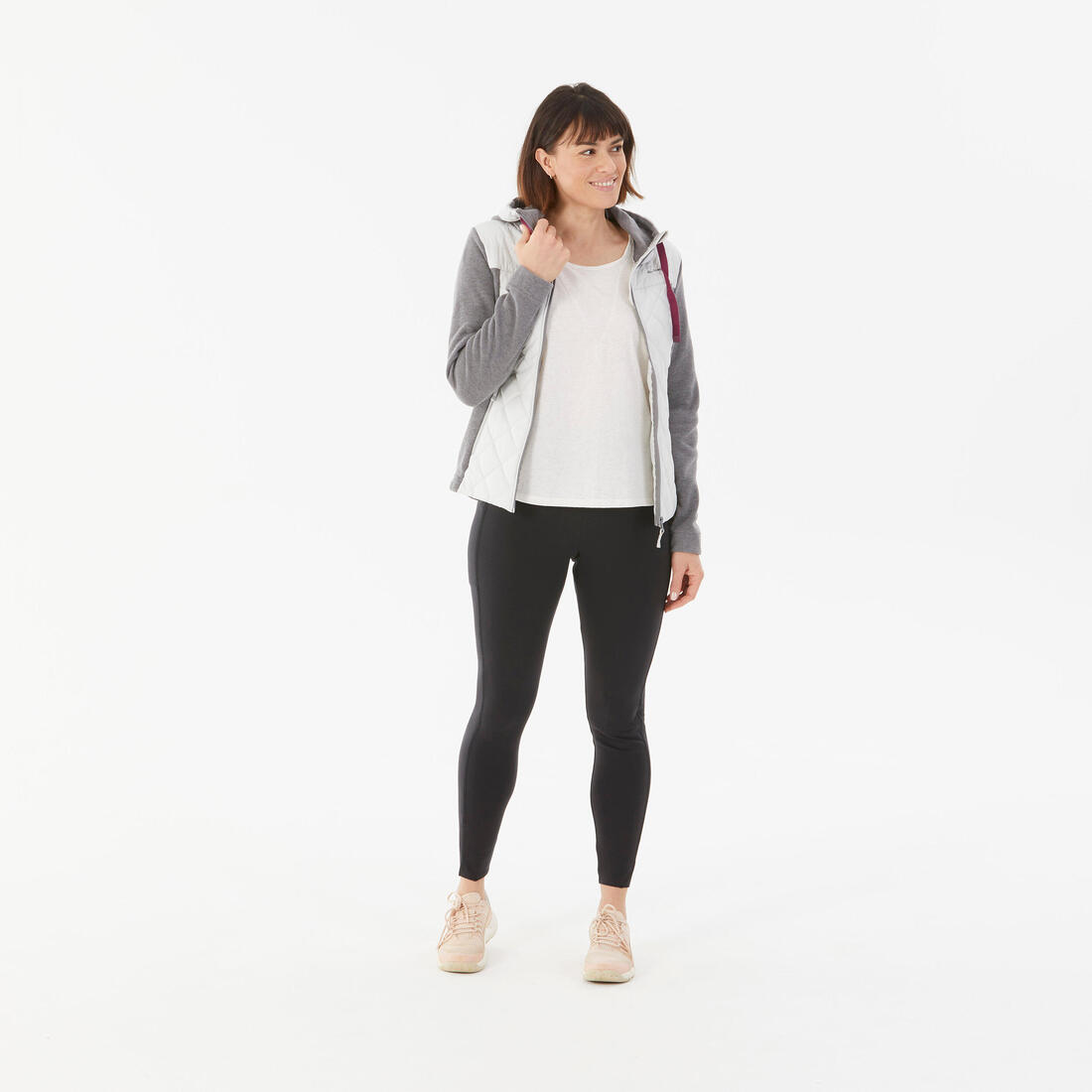 Sweat à capuche de randonnée - NH100 Hybrid - Femme