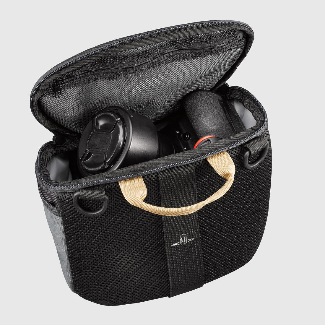 Sacoche appareil photo de voyage, Travel 500 gris
