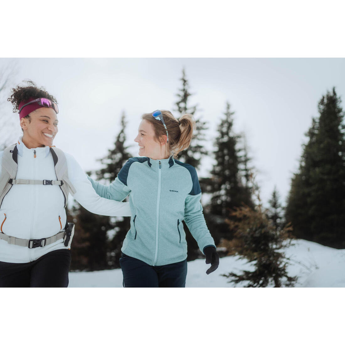 Polaire de randonnée chaude femme, MH500 Mountain