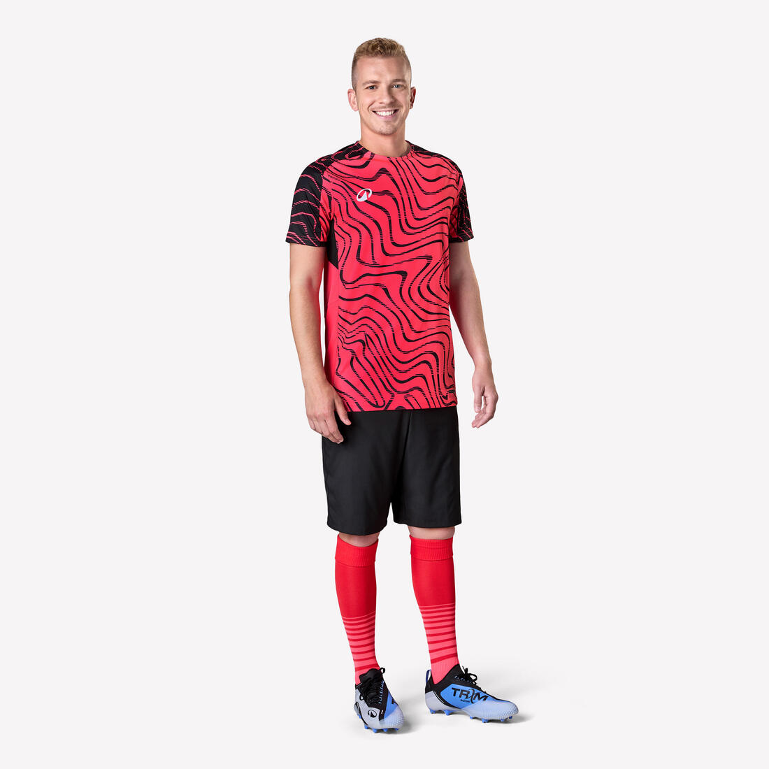 MAILLOT DE FOOTBALL ADULTE MANCHES COURTES VIRALTO TOPO ROSE FLUO &