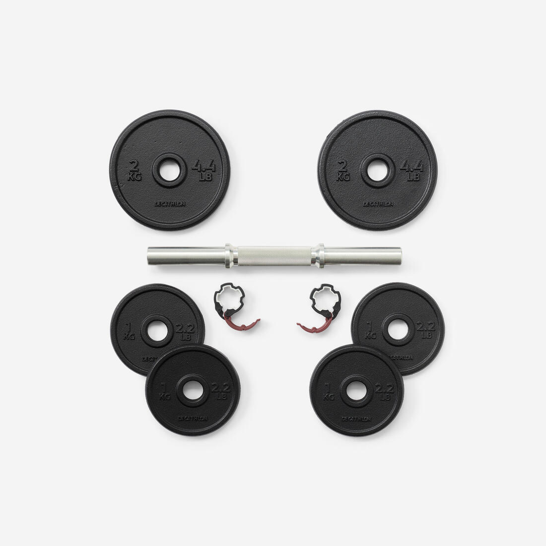 Kit haltère de musculation fonte recyclée 10 kg