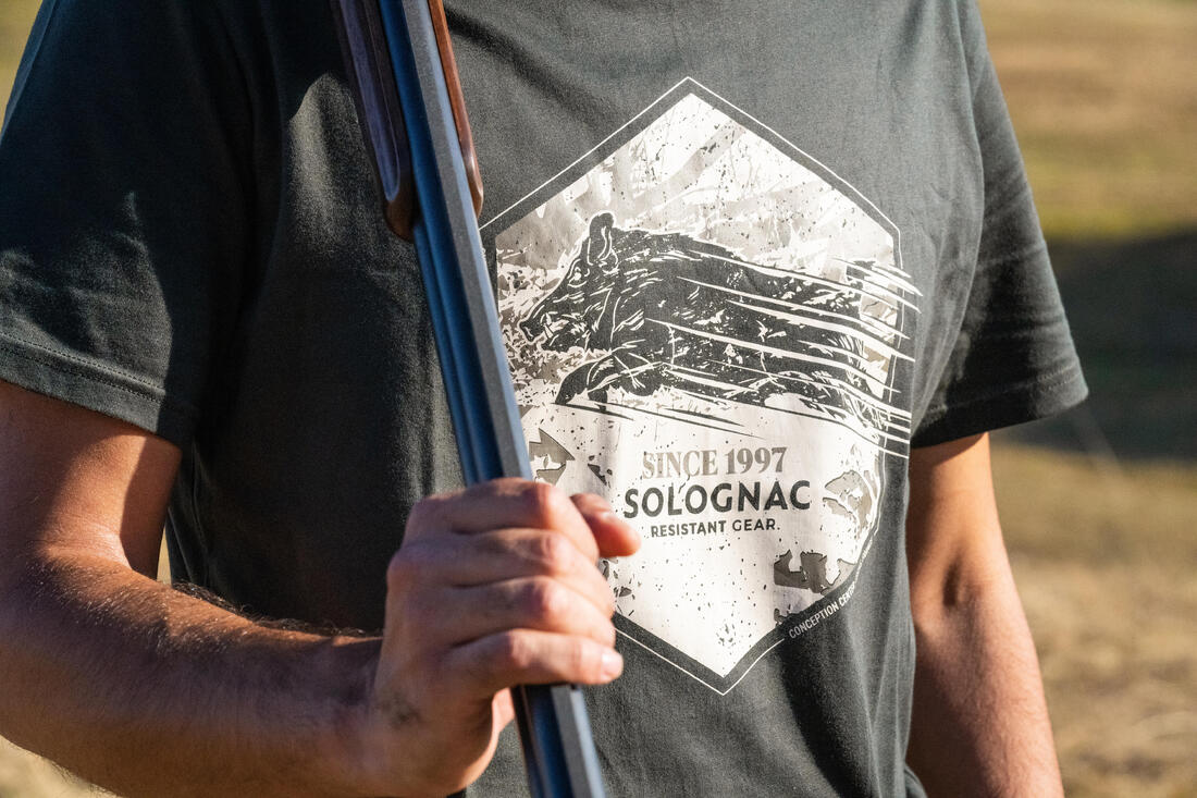 T-shirt manches courtes coton - 100 Sanglier