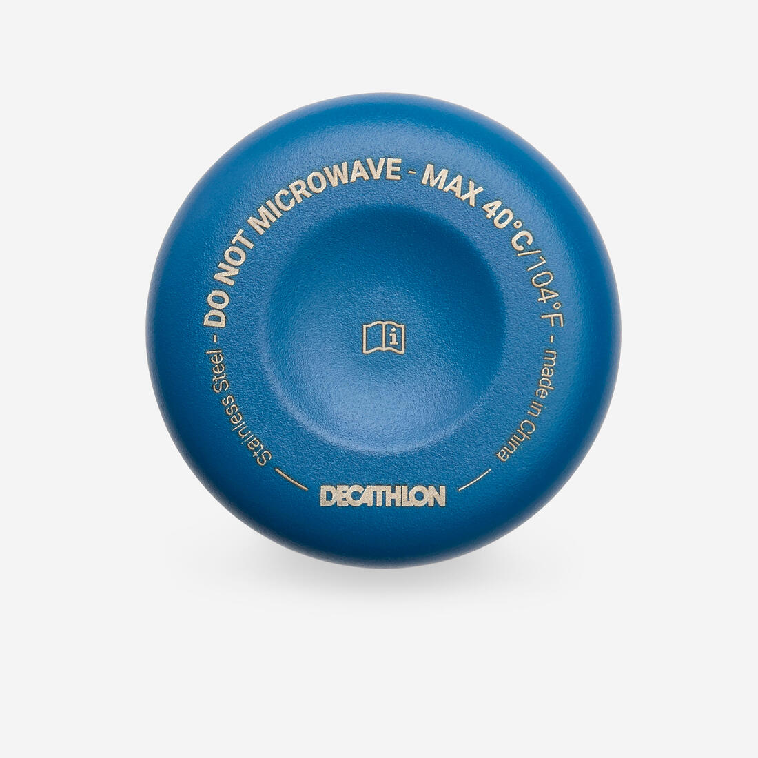 Bidon/ gourde vélo enfant 3-6 ans 350ml, inox bleu