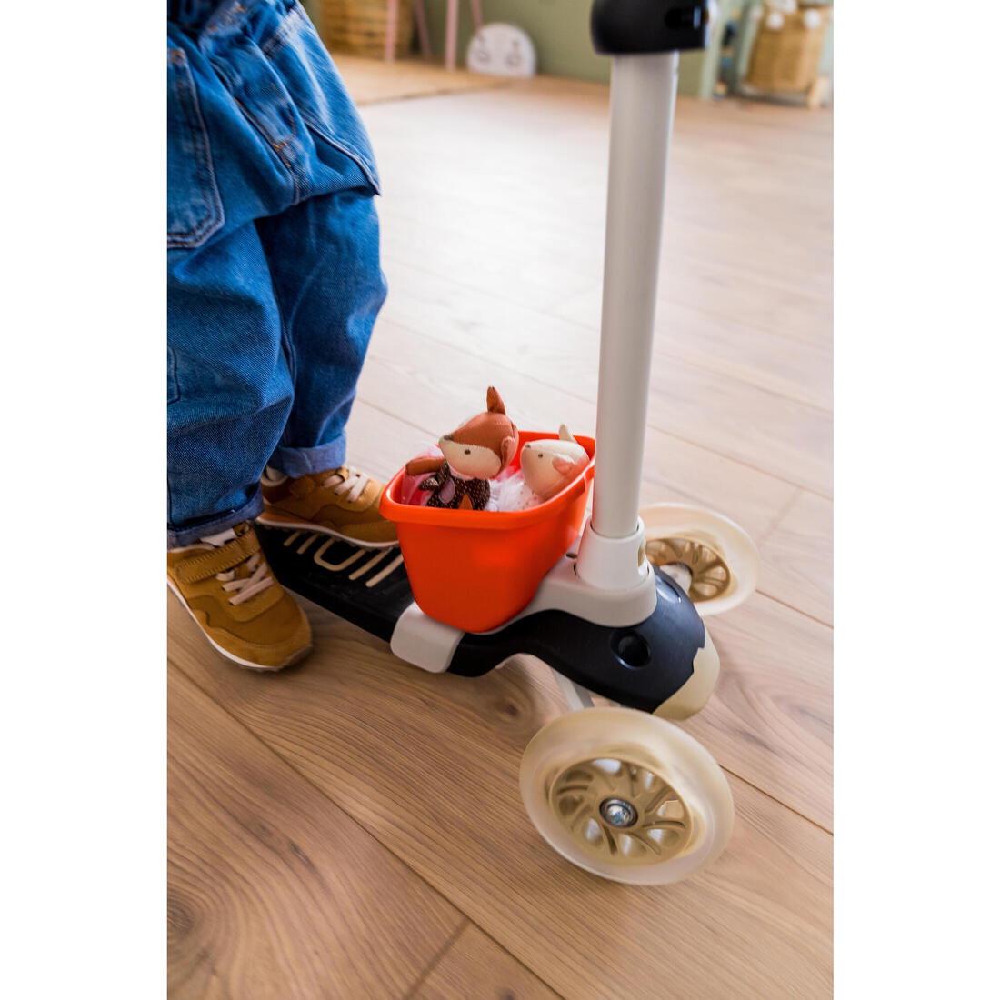 TROTTINETTE ENFANT B1 500 JAUNE-BLEUE