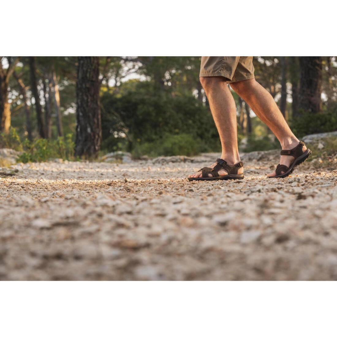 Sandales de randonnée homme, NH500 Cuir