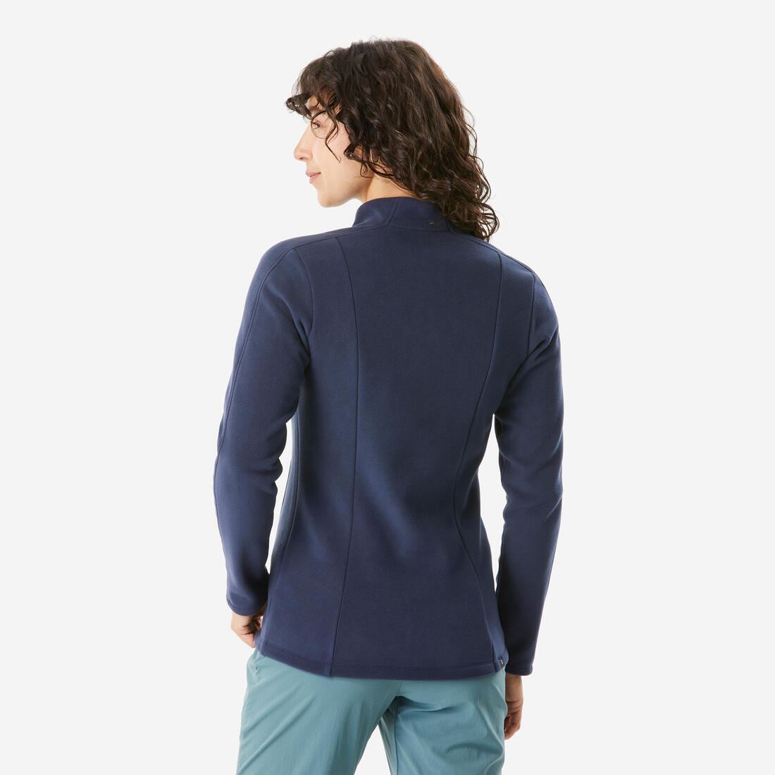 Polaire de randonnée montagne femme, MH500 full zip