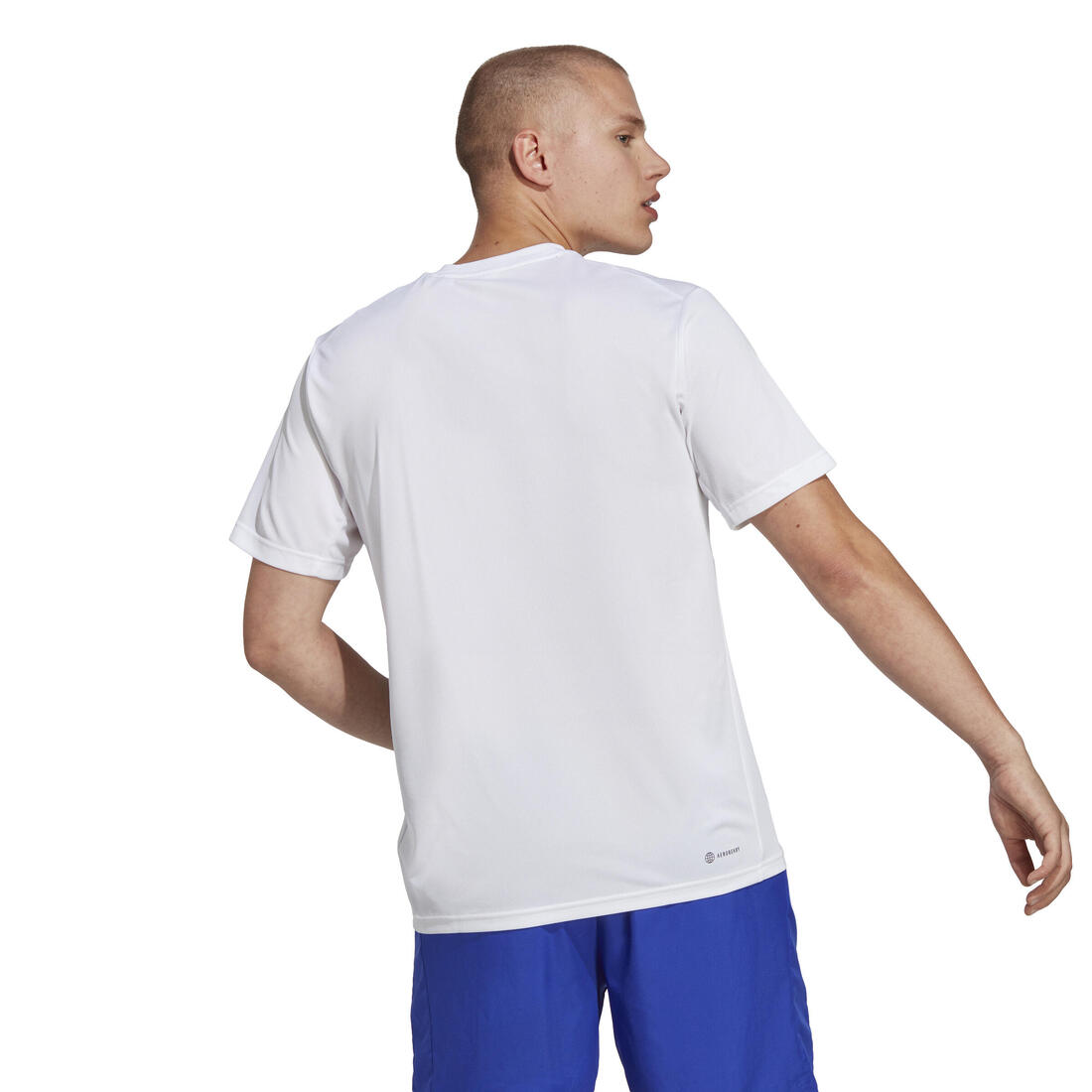 T-SHIRT DE FITNESS CARDIO ADIDAS HOMME BLANC