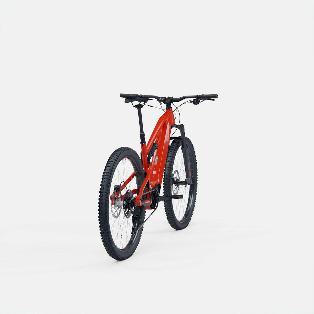 Vélo VTT électrique tout suspendu 29" - E-EXPL 520 S Rouge vif
