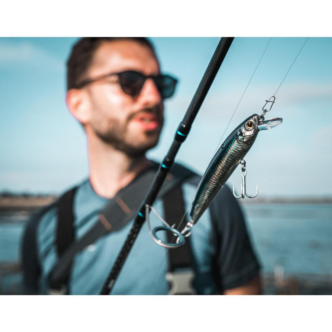 Poisson nageur Saxton 110F au leurre en mer