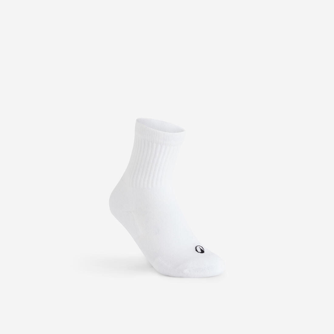 CHAUSSETTES SPORTS DE RAQUETTES HAUTES ENFANT ARTENGO  RS 100 BLANCHE LOT DE 3