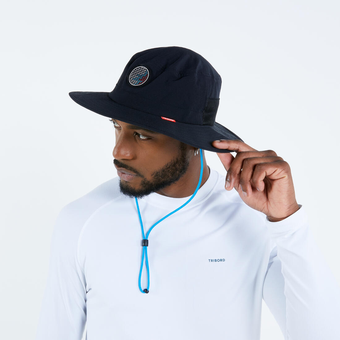 Chapeau bateau sailing 500 adulte voile noir