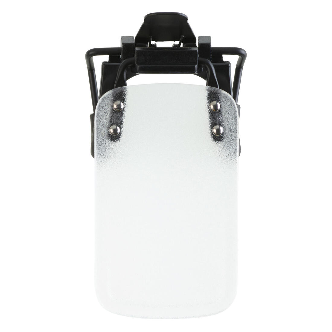 Cache œil de tir sportif pour porteur de lunettes de vue.