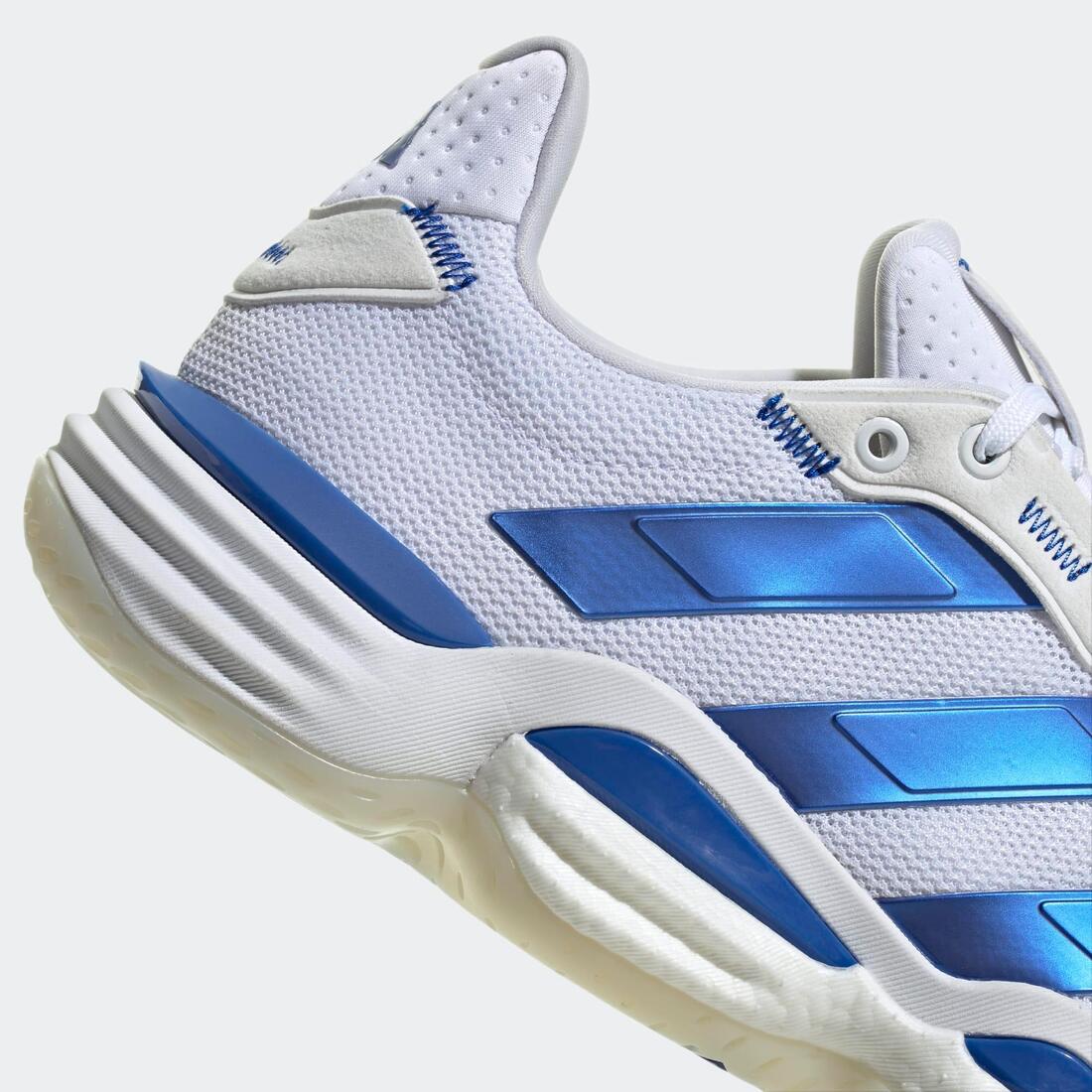 Chaussures de handball adulte - adidas stabil 16 blanc / bleu