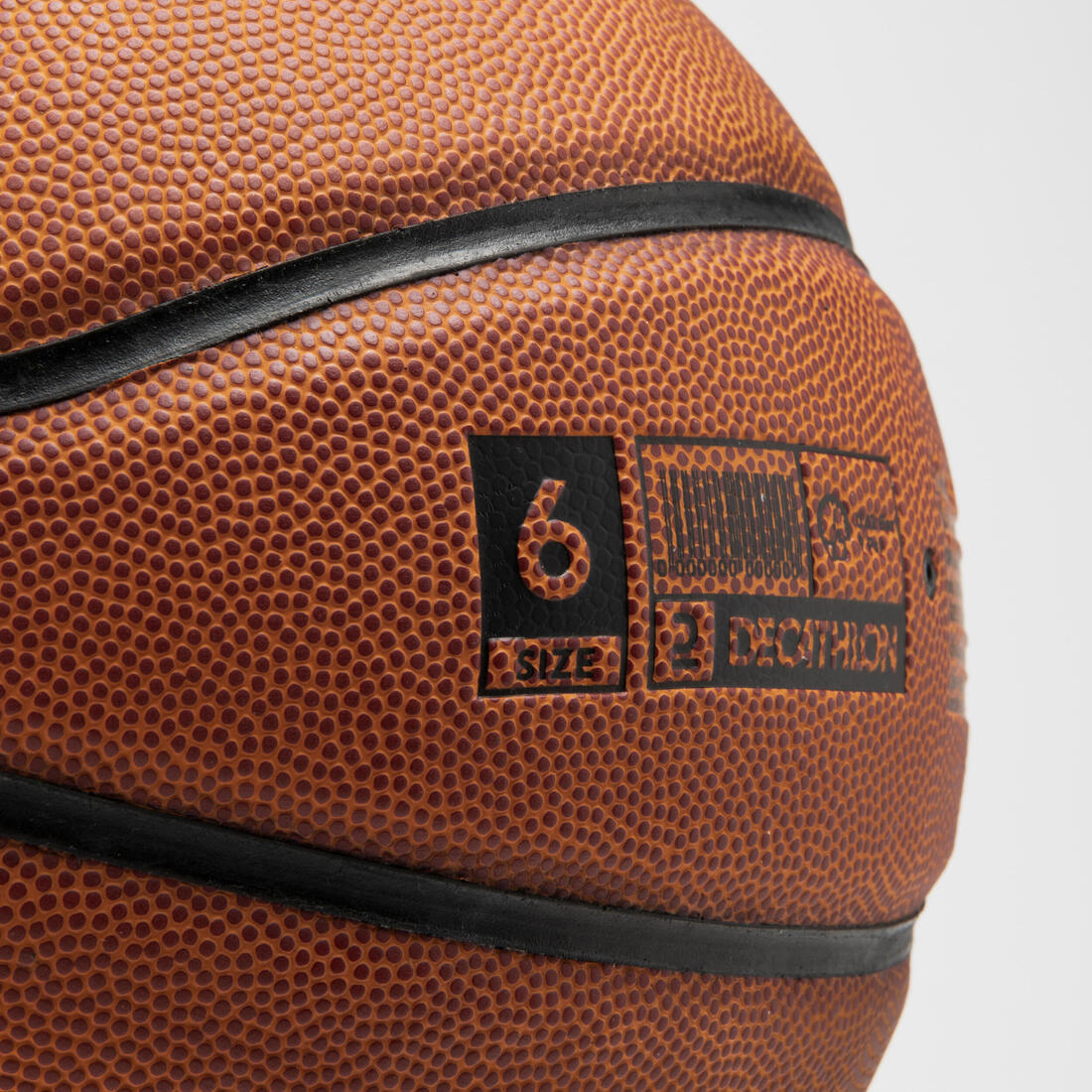 Ballon de basketball taille 6 - bt100 touch marron