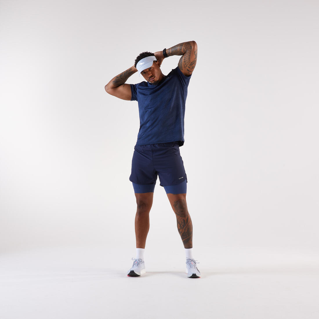 Chaussures de Running Homme, Kiprun KD900 light blanc et