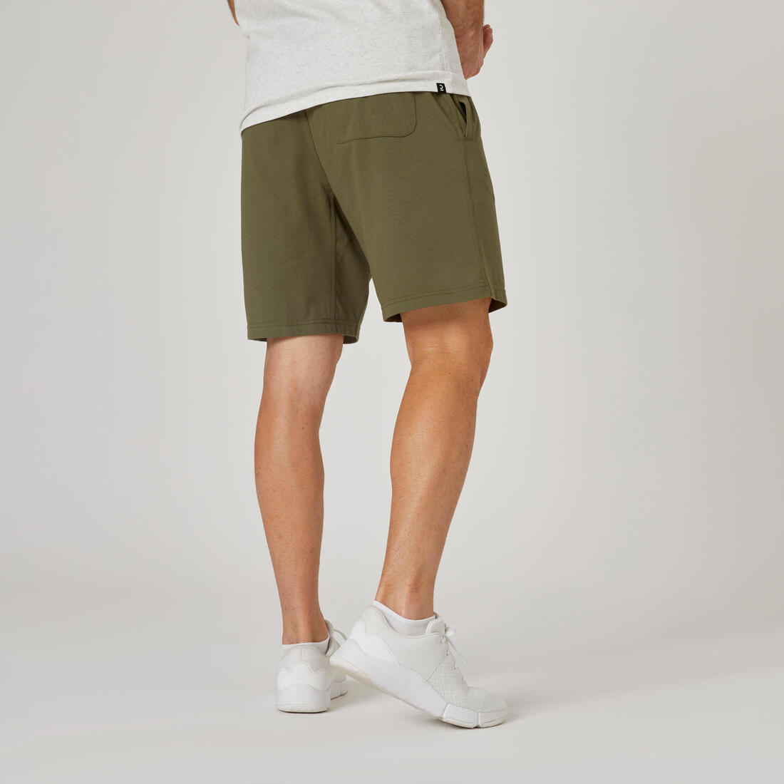 Short fitness homme - 500 essentials – vert armé