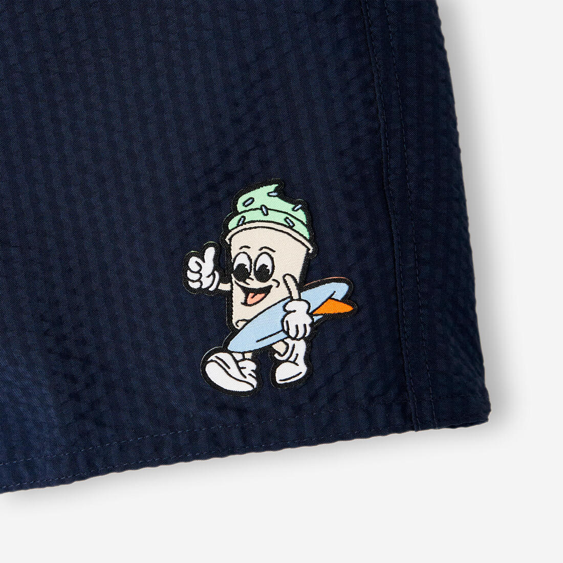 Short de bain surf enfant, 100 texturé