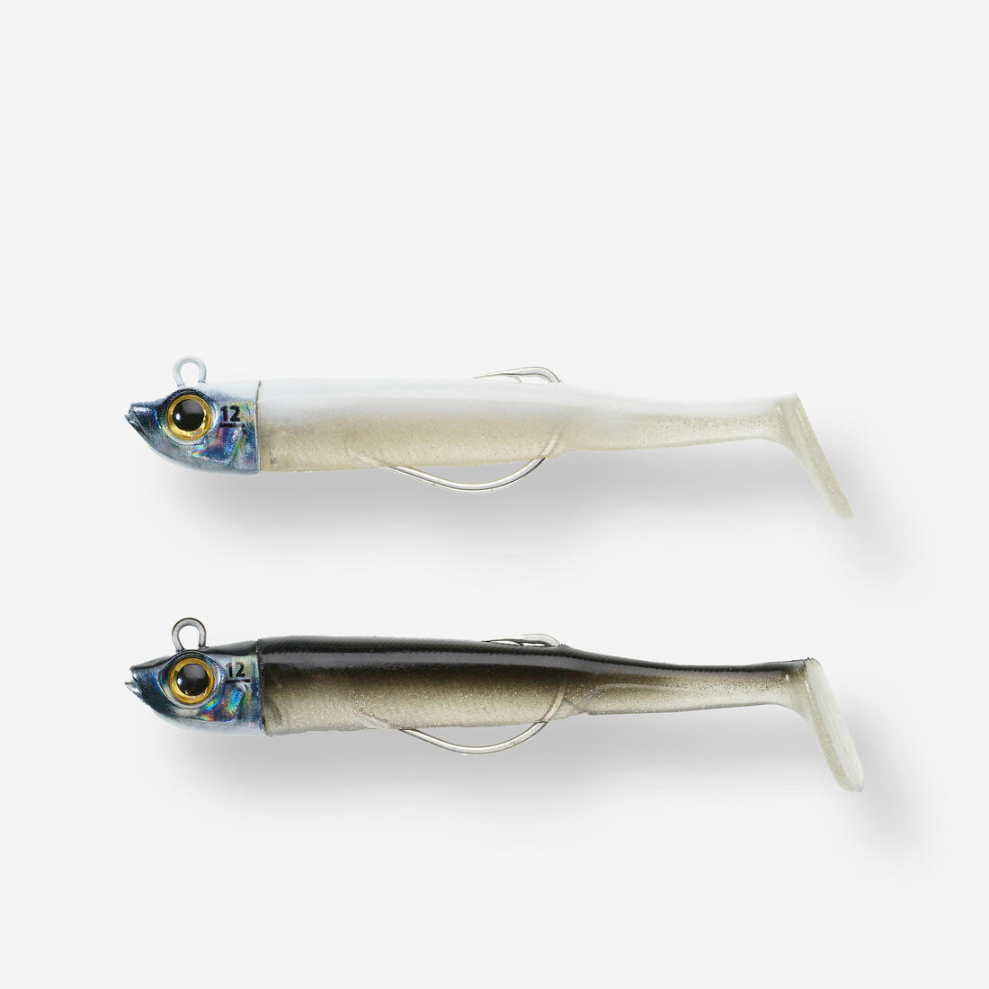 Kit leurres souples shad texan anchois ancho 120 12gr ayu en mer