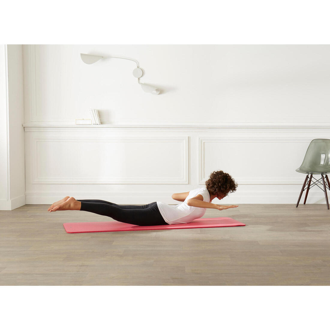 Tapis de sol pilates 10 mm - Confort S bleu