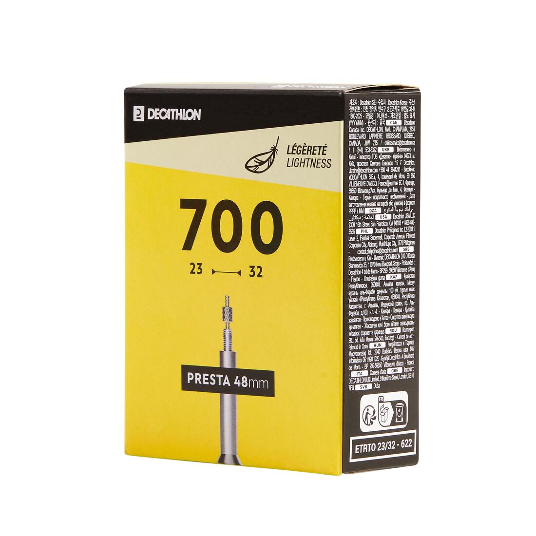 Chambre a air route 700x23-32 presta 48 light