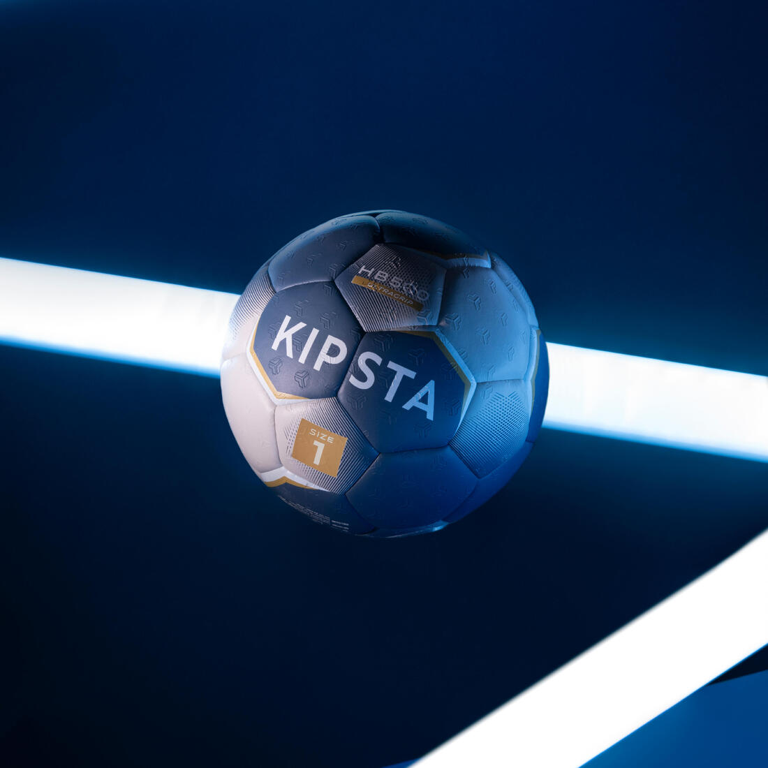 Ballon de handball taille 1 - hb500 hybride bleu/gris