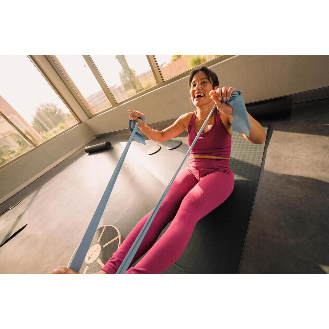 BANDE ÉLASTIQUE PILATES RÉSISTANCE 2 KG - BLEU