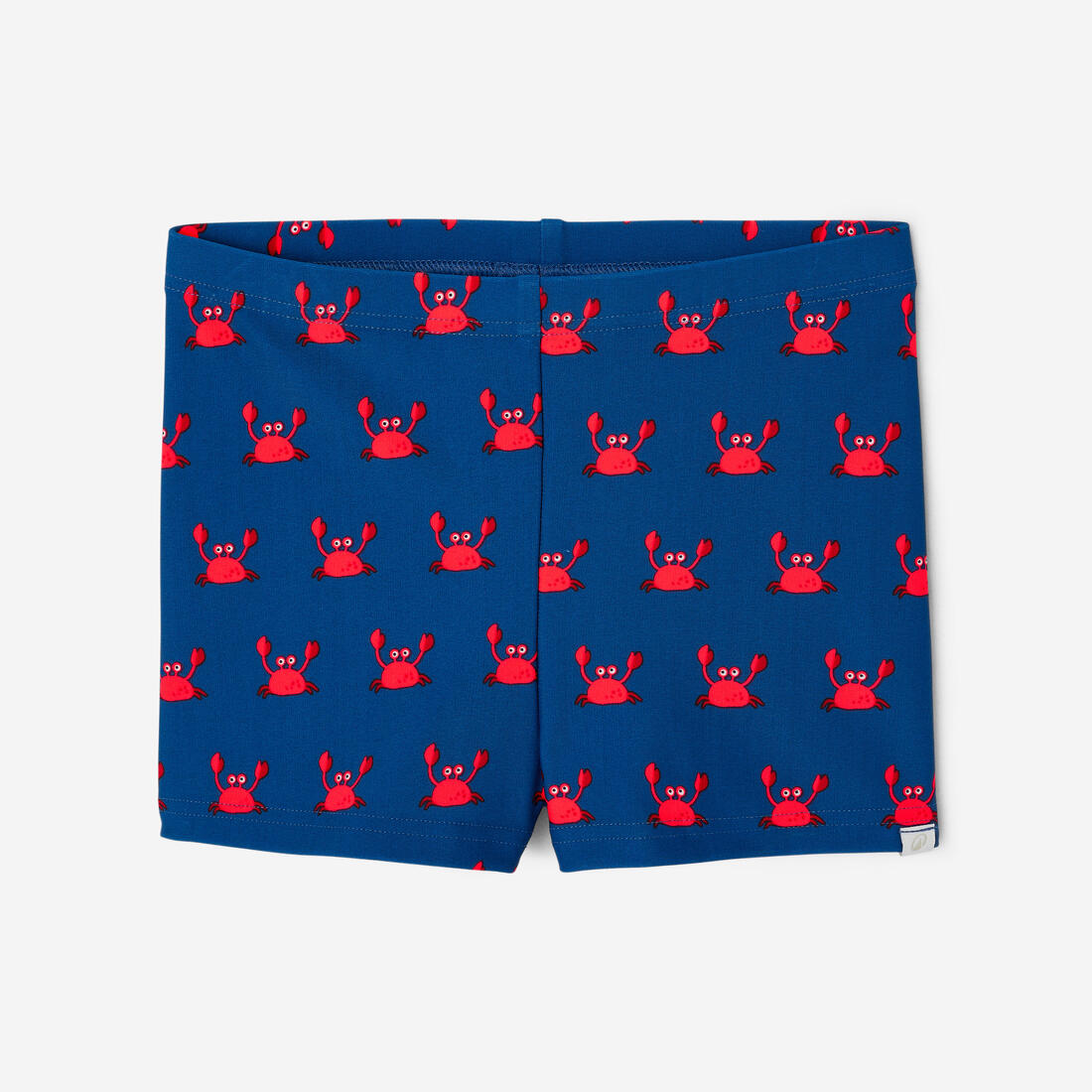 Boxer de bain bébé / enfant bleu imprimé crabes