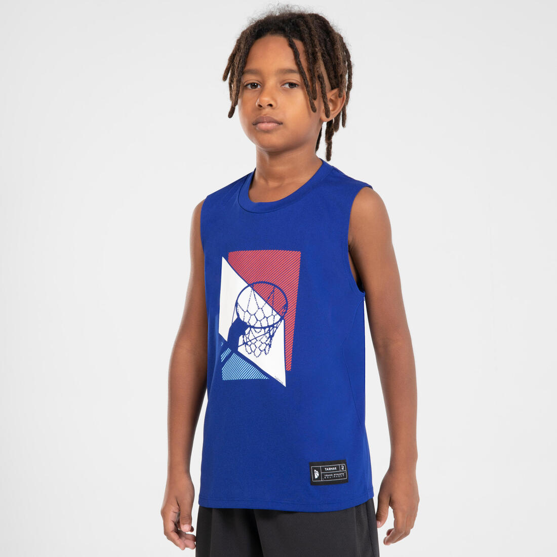 MAILLOT BASKETBALL SANS MANCHE ENFANT - TS500 FAST