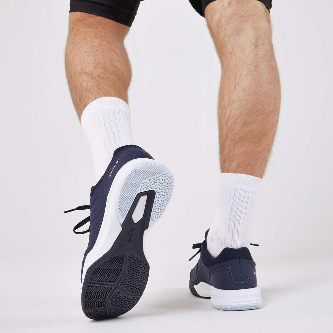 CHAUSSURES DE TENNIS HOMME TS500 MARINE MULTI COURT