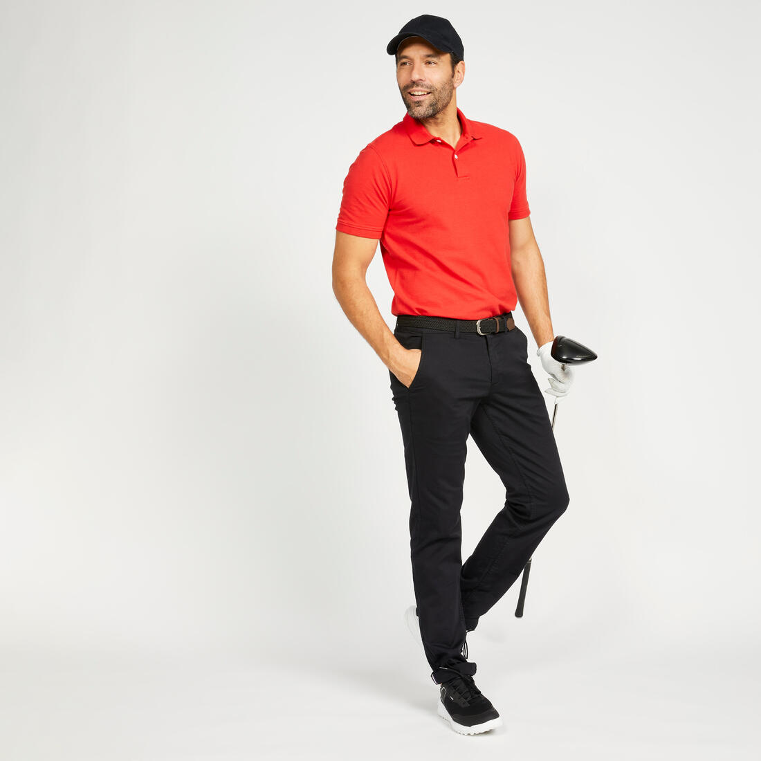Polo de golf en coton polyester manches courtes homme, MW500