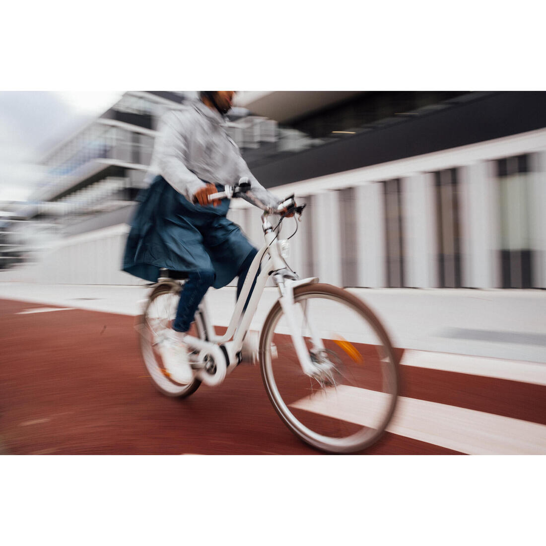 Poncho pluie vélo ville, visibilité de nuit, 540