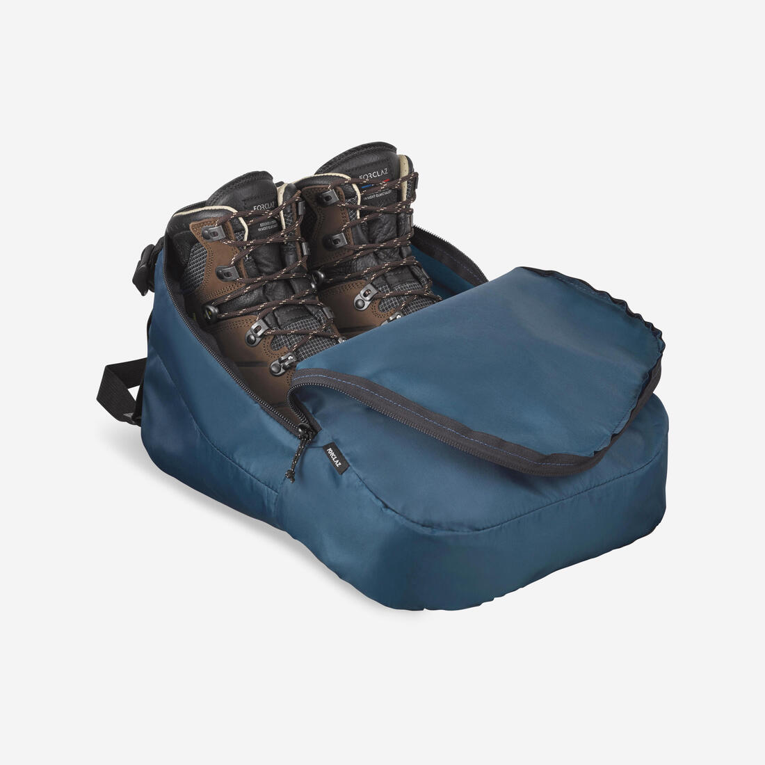Housse de rangement pour chaussures de trekking et de randonnée. – bleu canard