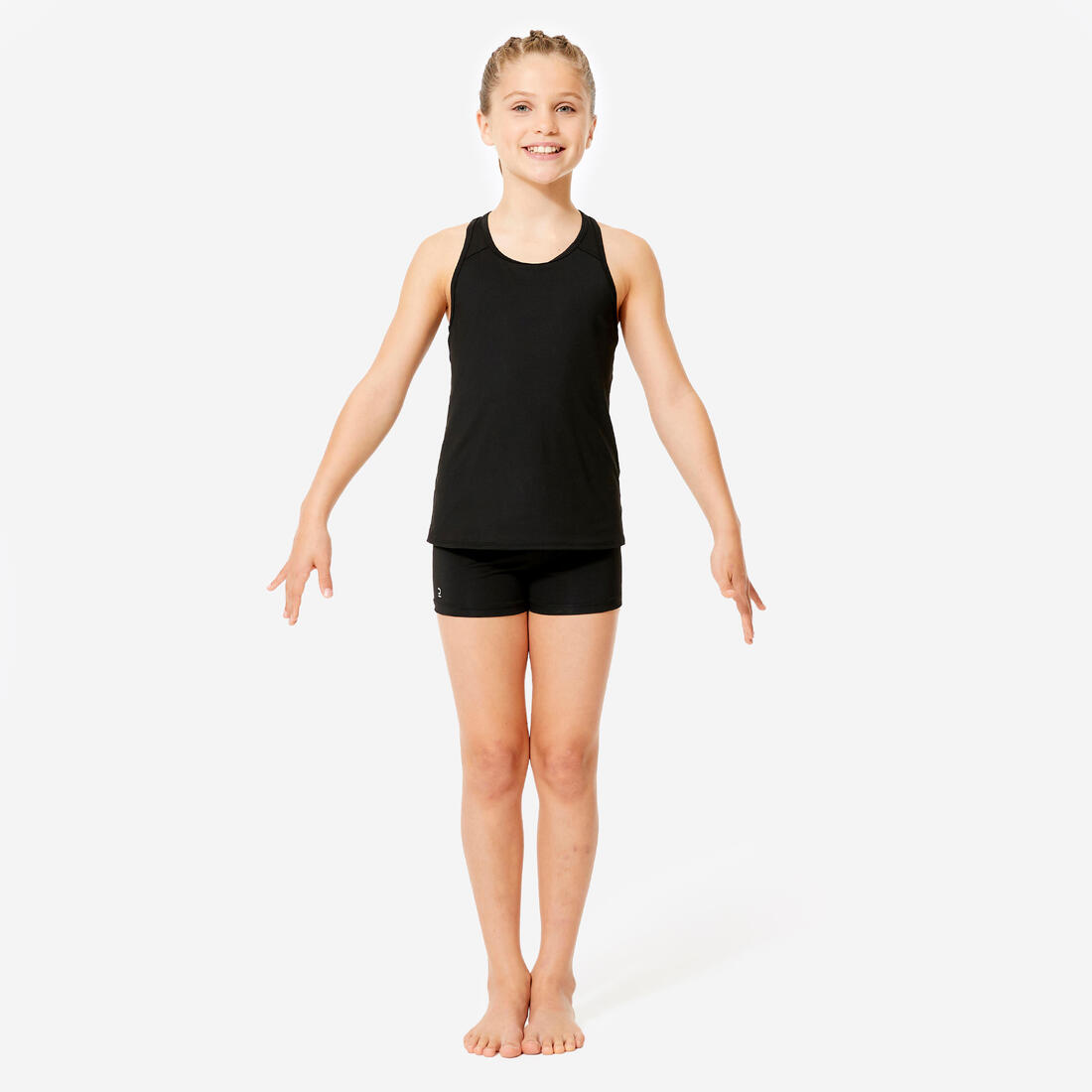 Débardeur dos nageur gym fille, noir