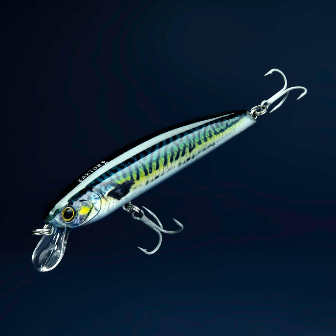 Poisson nageur Saxton 110F au leurre en mer