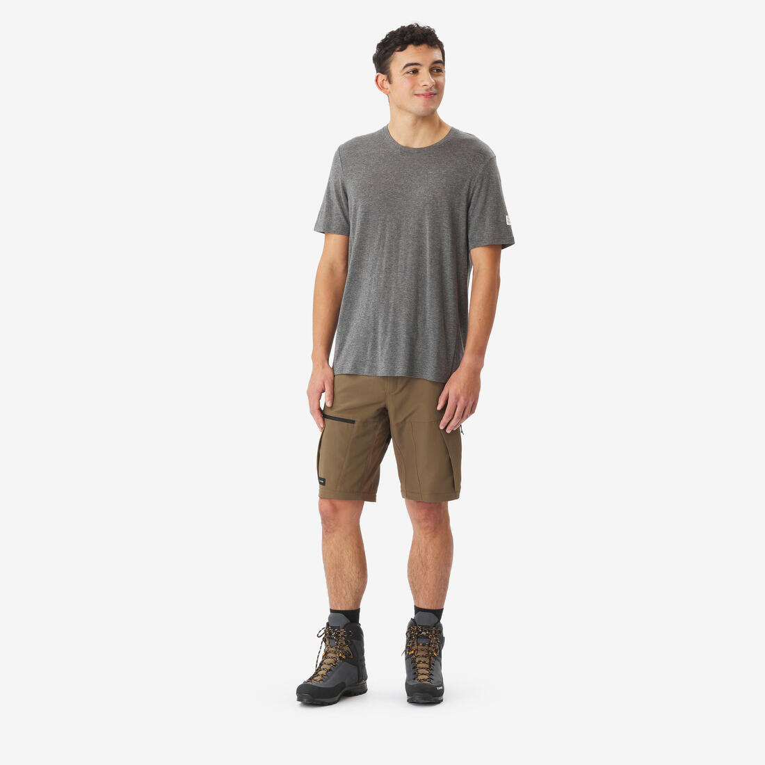 Pantalon de trek modulable 2 en 1 et résistant homme - mt500