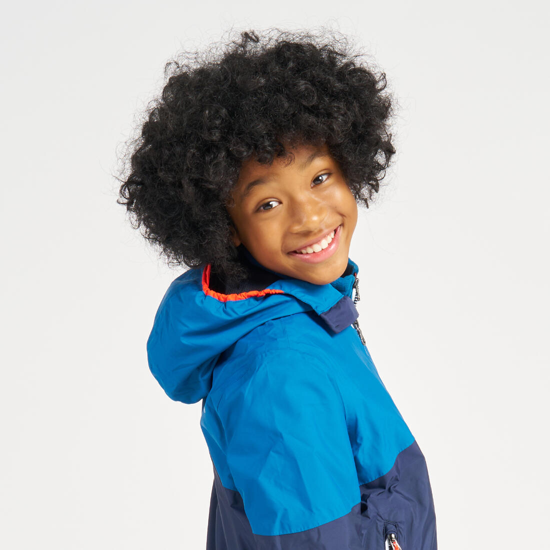 Veste imperméable et coupe vent de voile enfant, 100 navy