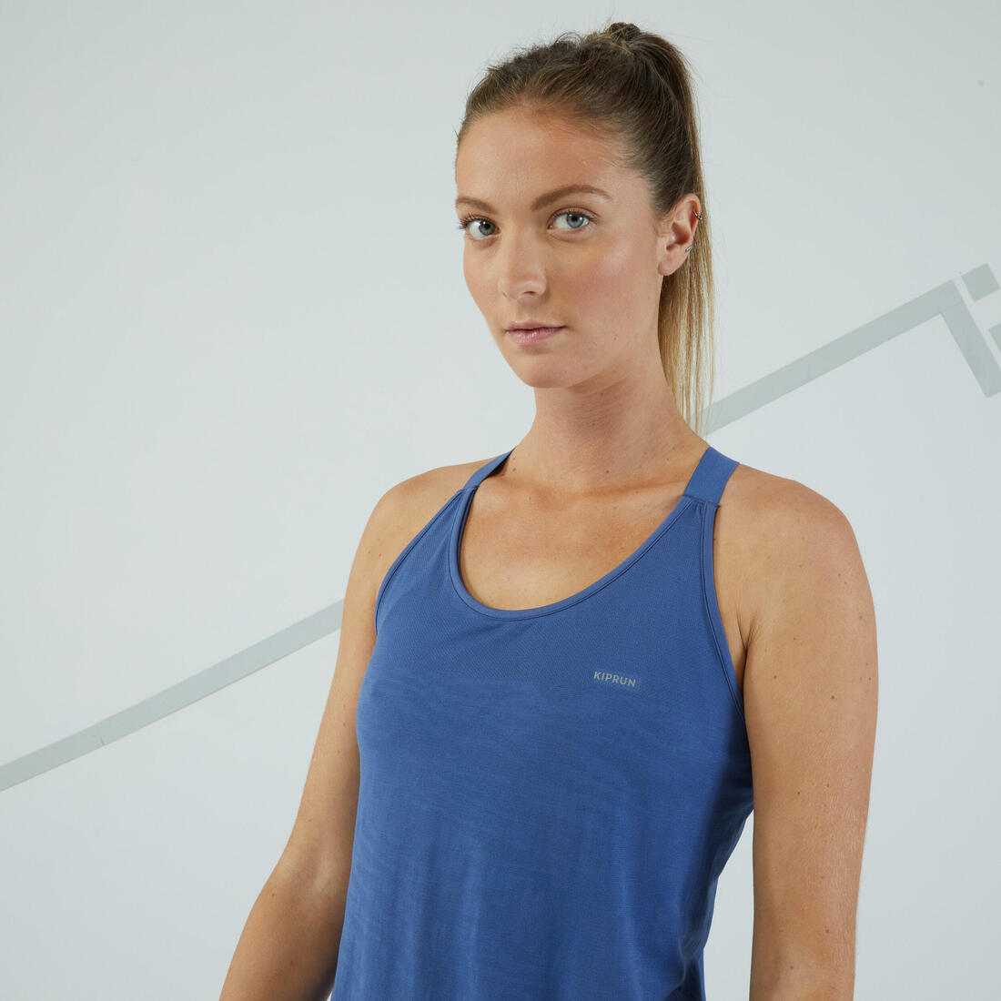 Débardeur running avec brassière intégrée femme - kiprun run 500 confort