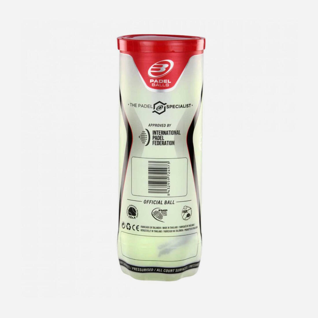Tube de 3 balles de padel pressurisées - Bullpadel Premium Pro