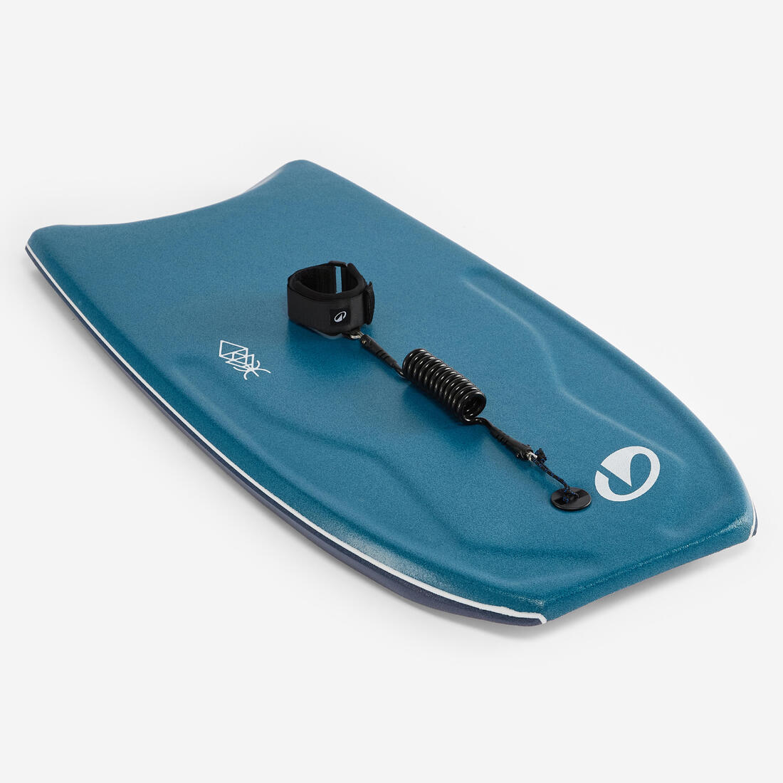 Bodyboard 500 bleu / orange avec leash
