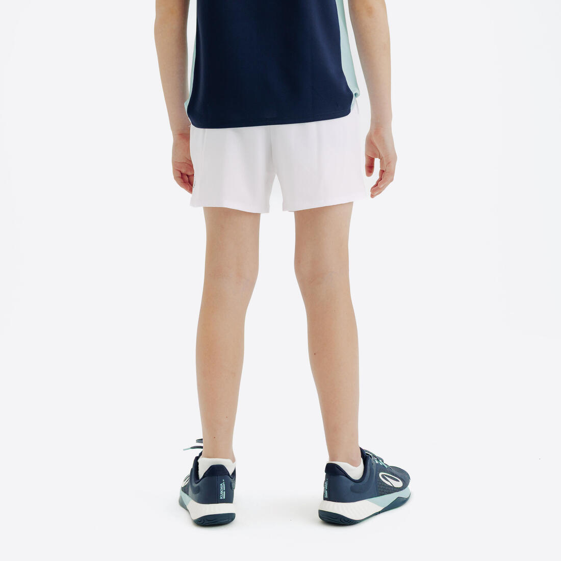 Short de tennis enfant, Essentiel blanc