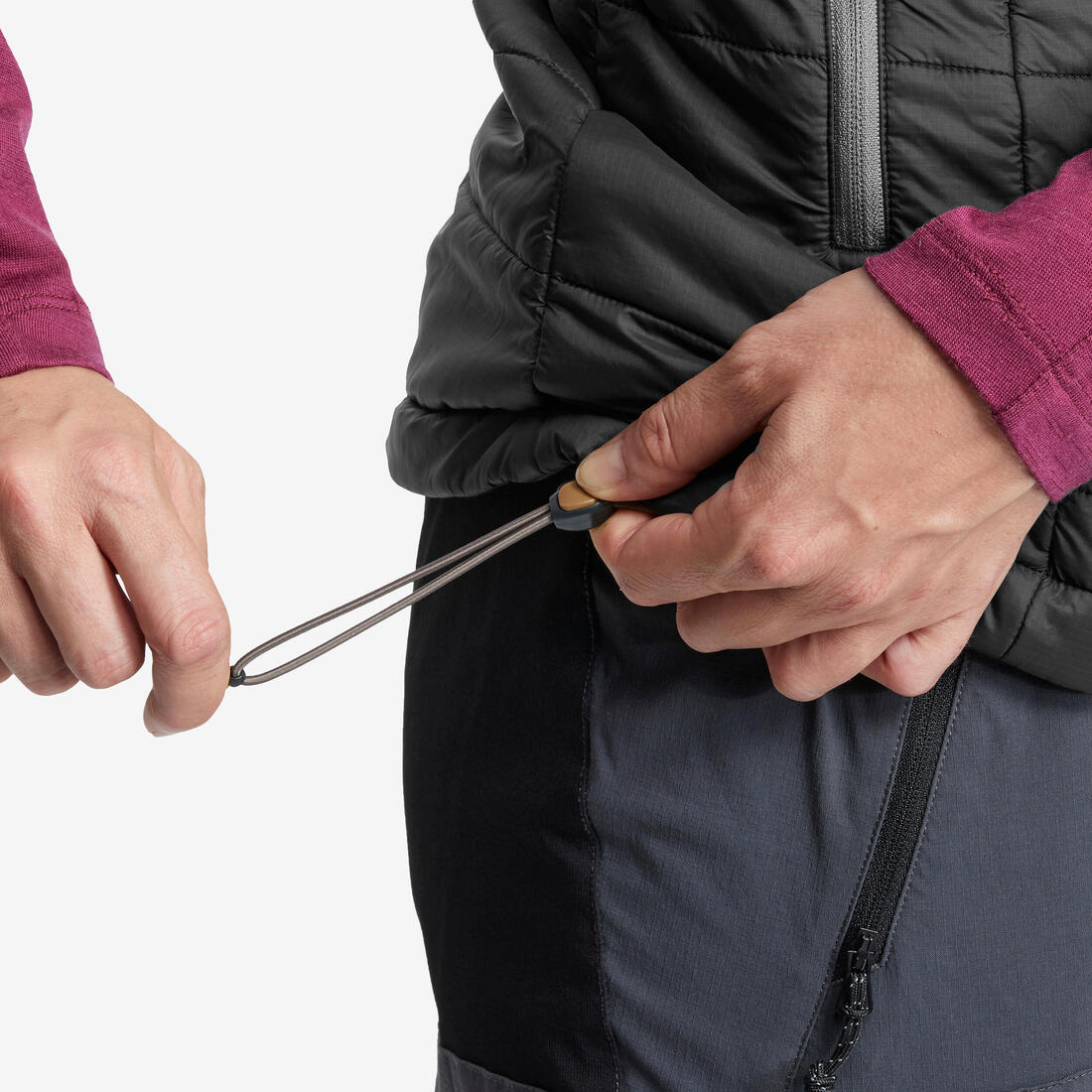 Doudoune de trek sans manches synthétique Femme, MT100