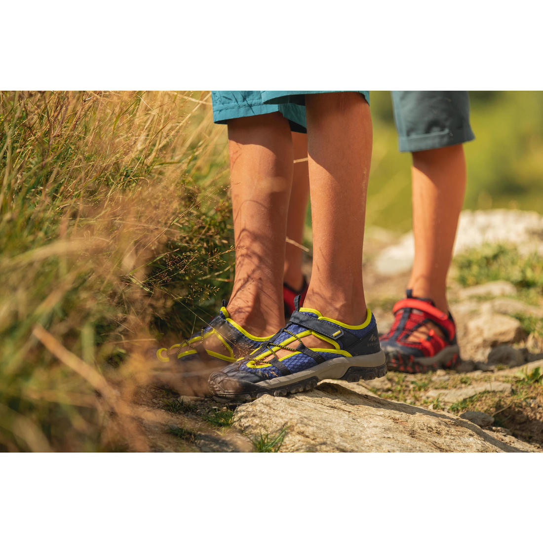 Sandales de randonnée MH150 TW rouges - enfant - 28 AU 39