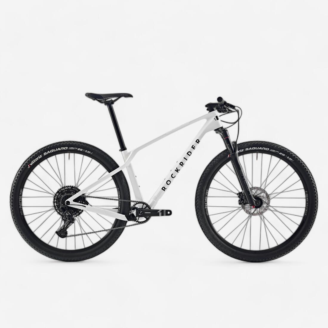 Vélo VTT semi-rigide XC cadre carbone RACE 900 NX, Blanc