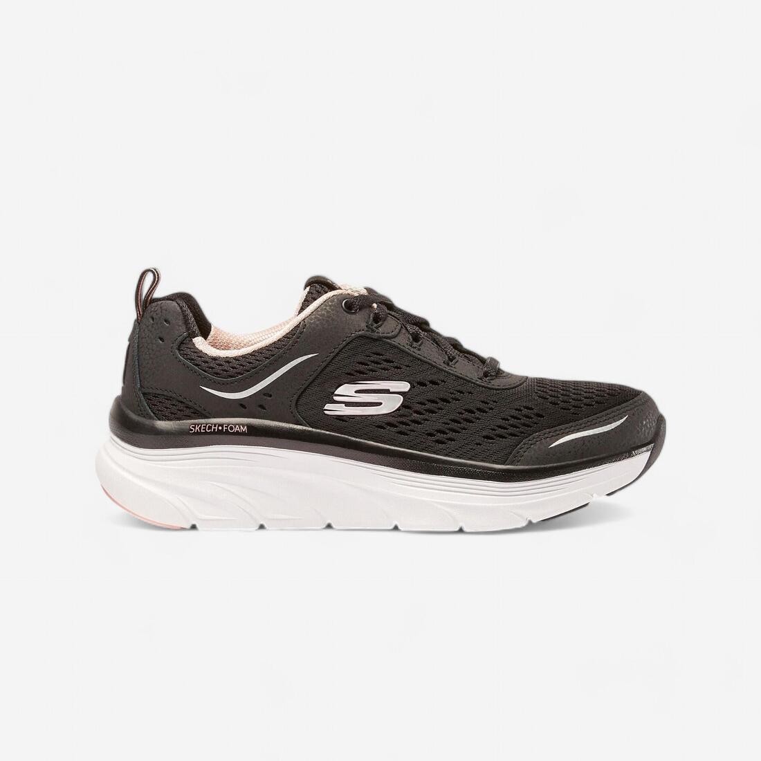 Chaussures marche sportive femme Skechers D'LUX Walker Noir