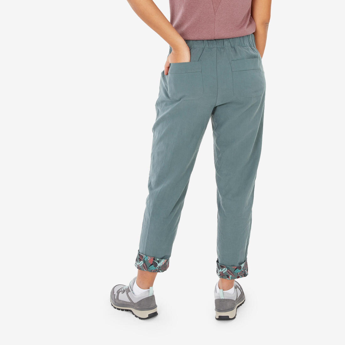 Pantalon en lin de randonnée - NH500 FEMME