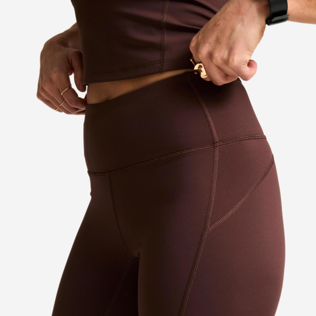 Legging de sport taille haute gainant femme foncé